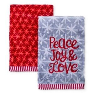 NWT Wondershop 2-pack holiday hand towel